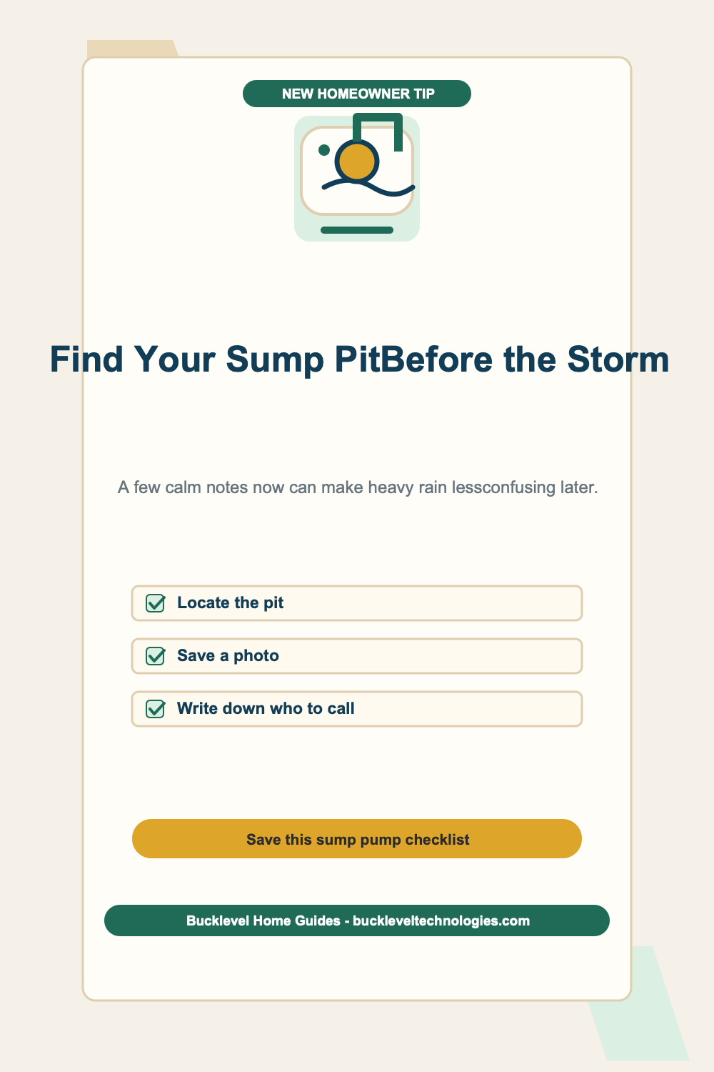 Sump Pump and Basement Water 101 digital guide preview
